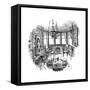 Dallinger's Laboratory-EH Fitchew-Framed Stretched Canvas
