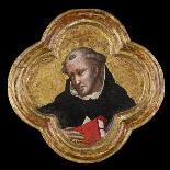 St. Thomas Aquinas (Tempera on Panel)-Dalmasio di Jacopo Scannabecchi-Framed Stretched Canvas