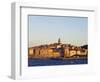 Dalmatia Coast Korcula Island Seafront Harbour View of Medieval Old Town and City Walls-Christian Kober-Framed Photographic Print