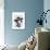 Dalmatian and Brimmed Black Hat-Fab Funky-Art Print displayed on a wall