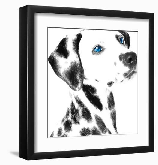 Dalmatian Date V-null-Framed Art Print