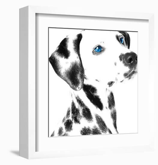 Dalmatian Date V-null-Framed Art Print