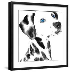 Dalmatian Date V-null-Framed Art Print