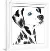 Dalmatian Date V-null-Framed Art Print