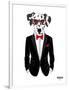 Dalmatian Dog in Tuxedo-Olga Angellos-Framed Art Print