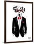 Dalmatian Dog in Tuxedo-Olga Angellos-Framed Art Print