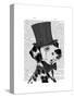 Dalmatian, Formal Hound and Hat-Fab Funky-Stretched Canvas