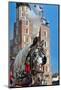 Dalmatian Horse in Cariage-snoofek-Mounted Photographic Print