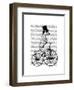 Dalmatian on Bicycle-Fab Funky-Framed Art Print