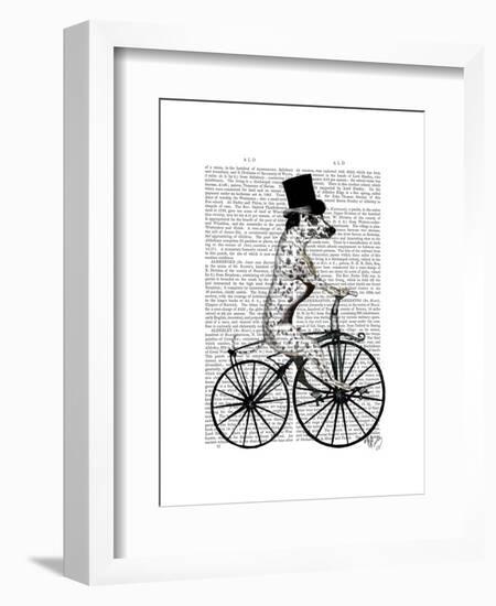 Dalmatian on Bicycle-Fab Funky-Framed Art Print