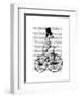 Dalmatian on Bicycle-Fab Funky-Framed Art Print