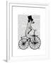 Dalmatian on Bicycle-Fab Funky-Framed Art Print