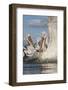 Dalmatian Pelican (Pelecanus Crispus) with Fish in Beak, Lake Kerkini, Macedonia, Greece-Peltomäki-Framed Photographic Print