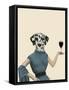 Dalmatian Wine Snob-Fab Funky-Framed Stretched Canvas