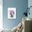 Dalmatian with Purple Fascinator-Fab Funky-Art Print displayed on a wall