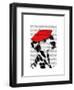 Dalmatian with Red Beret-Fab Funky-Framed Art Print