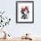 Dalmatian with Red Bow-Fab Funky-Framed Art Print displayed on a wall