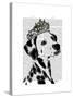 Dalmatian with Tiara-Fab Funky-Stretched Canvas