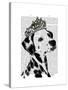 Dalmatian with Tiara-Fab Funky-Stretched Canvas