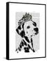 Dalmatian with Tiara-Fab Funky-Framed Stretched Canvas