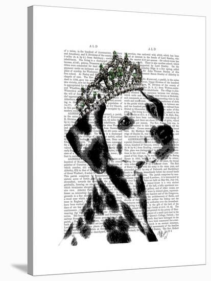 Dalmatian with Tiara-Fab Funky-Stretched Canvas