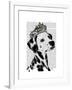 Dalmatian with Tiara-Fab Funky-Framed Art Print