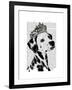 Dalmatian with Tiara-Fab Funky-Framed Art Print