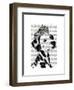 Dalmatian with Tiara-Fab Funky-Framed Art Print