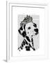 Dalmatian with Tiara-Fab Funky-Framed Art Print