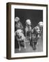 Dalmatians Nedo, Sussex, Smokie, Checkers, and Bingo Bango Belonging to Boston Fire Department-Alfred Eisenstaedt-Framed Photographic Print