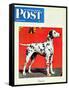 "Dalmatians," Saturday Evening Post Cover, July 17, 1943-Rutherford Boyd-Framed Stretched Canvas