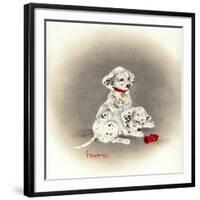 Dalmation 2 - Curiosity-Peggy Harris-Framed Premium Giclee Print