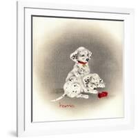 Dalmation 2 - Curiosity-Peggy Harris-Framed Giclee Print