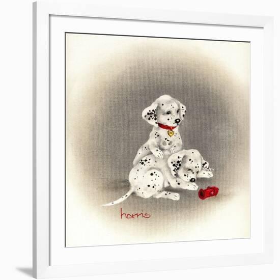 Dalmation 2 - Curiosity-Peggy Harris-Framed Giclee Print