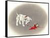 Dalmation 6- Caught Red Pawed-Peggy Harris-Framed Stretched Canvas