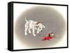 Dalmation 6- Caught Red Pawed-Peggy Harris-Framed Stretched Canvas
