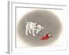 Dalmation 6- Caught Red Pawed-Peggy Harris-Framed Giclee Print