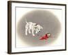 Dalmation 6- Caught Red Pawed-Peggy Harris-Framed Giclee Print