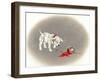 Dalmation 6- Caught Red Pawed-Peggy Harris-Framed Giclee Print