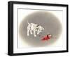 Dalmation 6- Caught Red Pawed-Peggy Harris-Framed Giclee Print