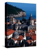 Dalmation Coast on the Adriatic Sea, Medieval Walled City of Dubrovnik, Serbia-Russell Gordon-Stretched Canvas