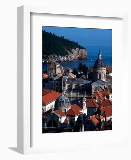 Dalmation Coast on the Adriatic Sea, Medieval Walled City of Dubrovnik, Serbia-Russell Gordon-Framed Photographic Print