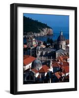 Dalmation Coast on the Adriatic Sea, Medieval Walled City of Dubrovnik, Serbia-Russell Gordon-Framed Photographic Print