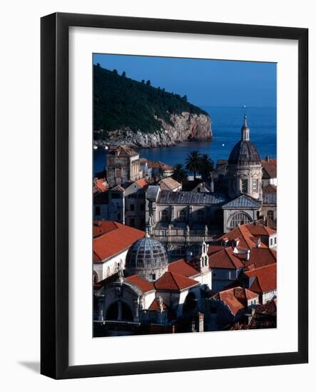 Dalmation Coast on the Adriatic Sea, Medieval Walled City of Dubrovnik, Serbia-Russell Gordon-Framed Photographic Print