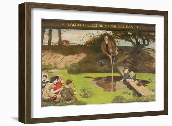 Dalton Collecting Marsh Fire Gas, 1879-93-Ford Madox Brown-Framed Giclee Print