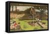 Dalton Collecting Marsh Fire Gas, 1879-93-Ford Madox Brown-Framed Stretched Canvas