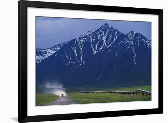 Dalton Highway and Brooks Range-null-Framed Photographic Print