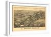 Dalton, Massachusetts - Panoramic Map-Lantern Press-Framed Art Print
