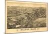 Dalton, Massachusetts - Panoramic Map-Lantern Press-Mounted Art Print