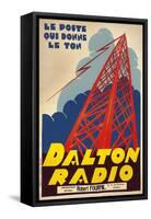 Dalton Radio French Poster-null-Framed Stretched Canvas
